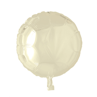 Folieballon  - rund 45 cm - elfenben